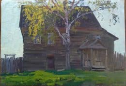 Береза у дома