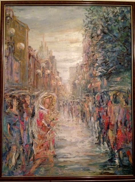 Арбат. Дождь.