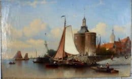 Вид на гавань и Дромедарий в Энкхейзене