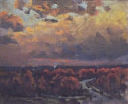 Сиреневые облака