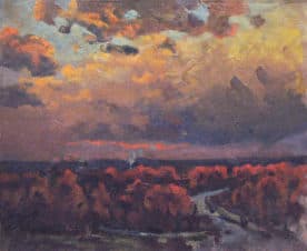 Сиреневые облака