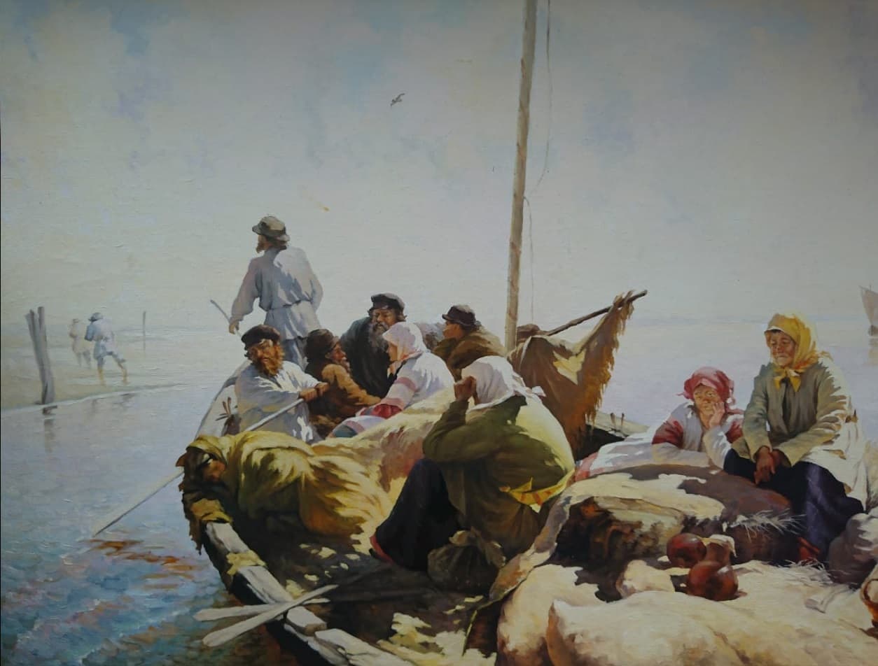На баркасе