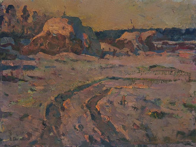 Зимняя сельская дорога