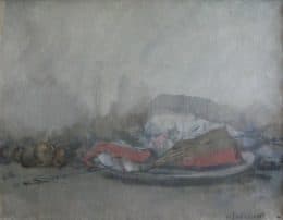 Натюрморт с красной рыбой