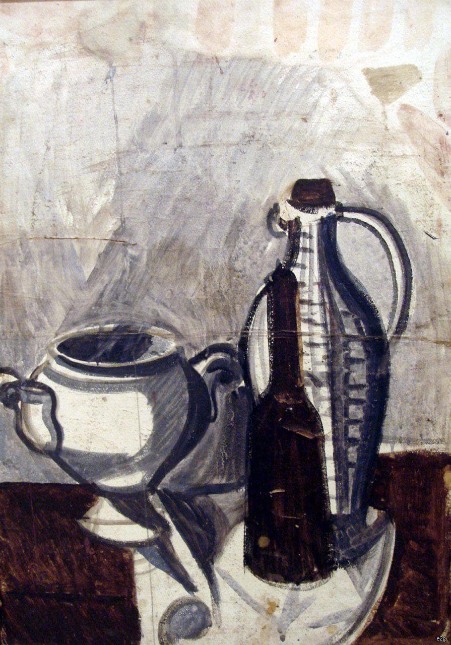 Натюрморт с бутылками