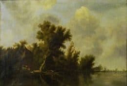 Пейзаж с озером