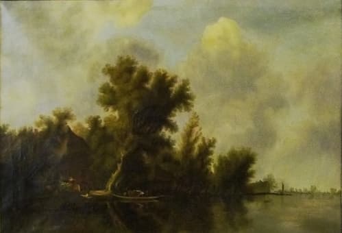 Пейзаж с озером