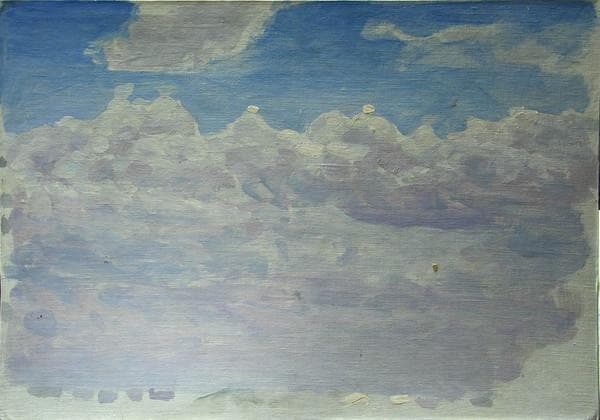 Облака в поселке