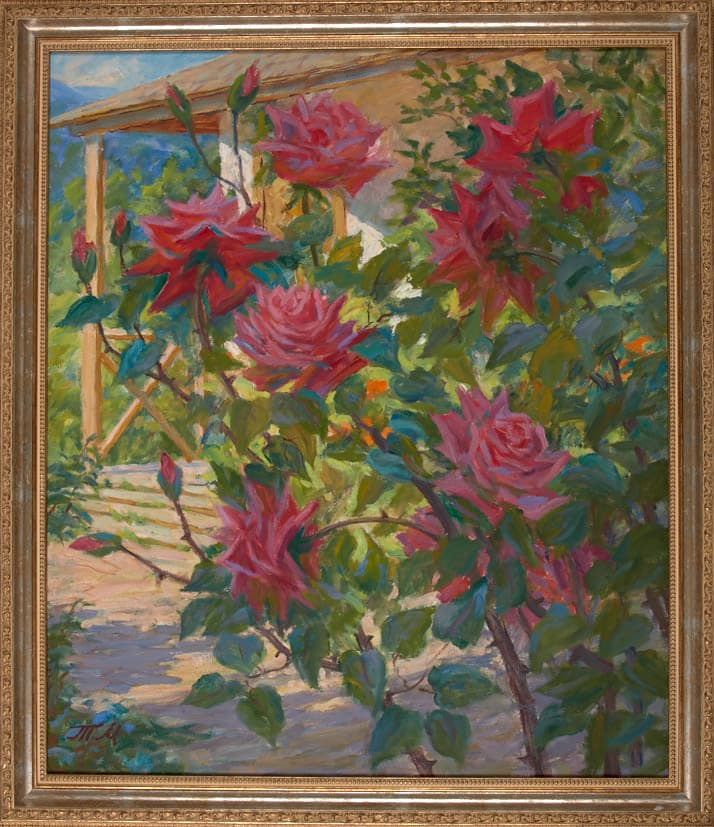 Розовый куст