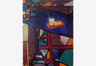 Натюрморт с лимонадом и лимонами