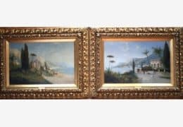 Виллы на Лазурном берегу (пара картин)