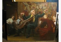 Портрет М. Л. Ростроповича