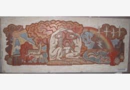 Эскиз в красных тонах на тему природы