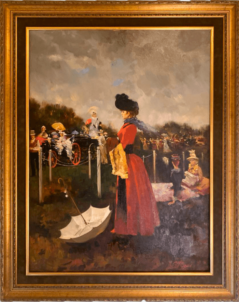 Дама в красном