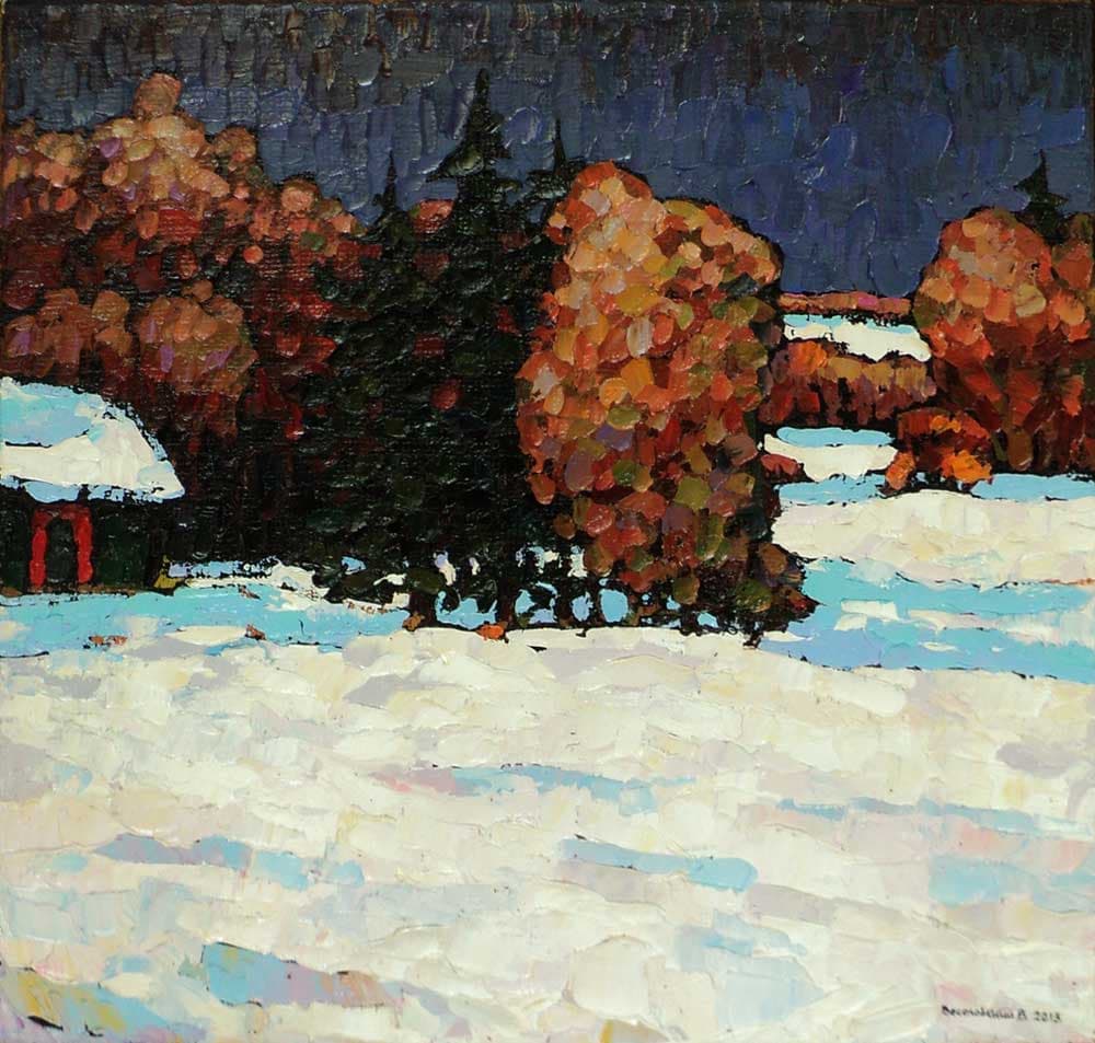 Рыжая листва