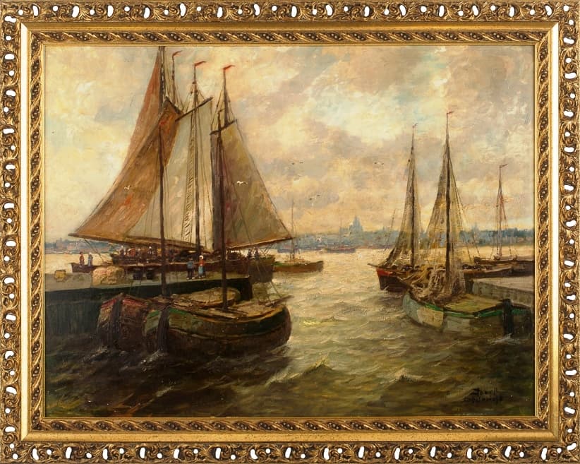 Парусники у причала