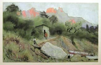 Закат в горах Кавказа