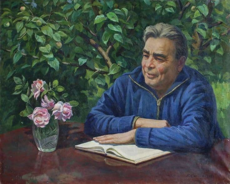 Всегда за работой Л.И. Брежнев