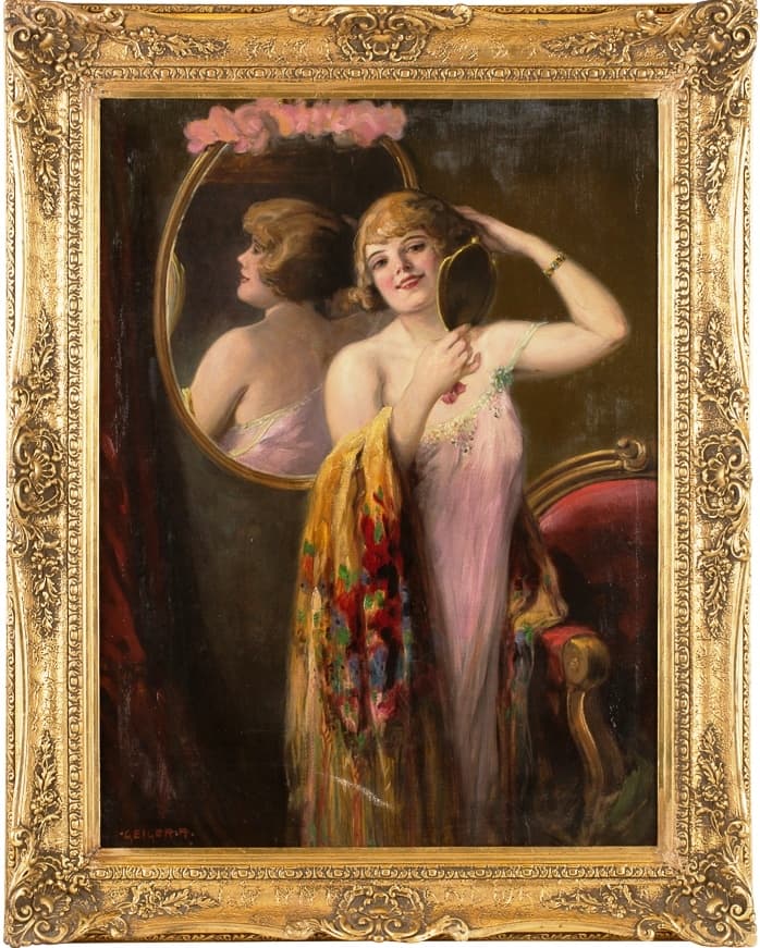 Дама у зеркала