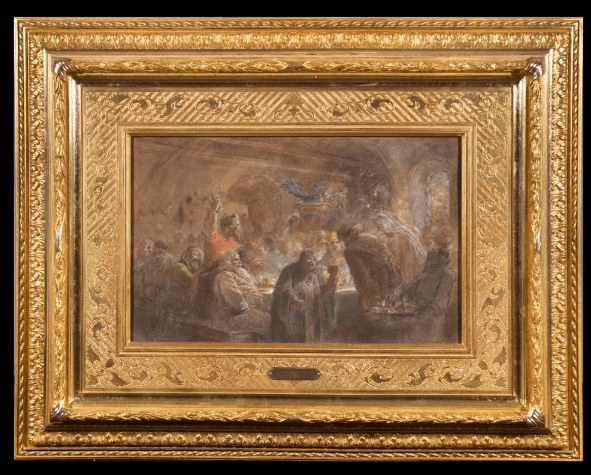 Эскиз к картине «Боярский свадебный пир»