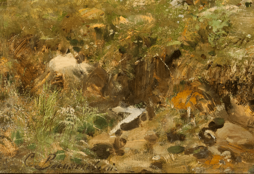 Малороссийский пейзаж с запрудой у водяной мельницы - изображение 4