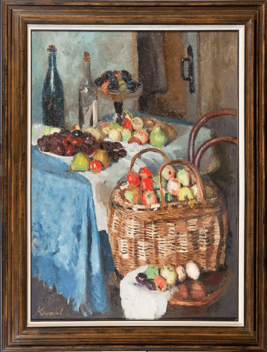 Корзина с яблоками