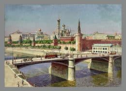 Вид на Московский Кремль и Москворецкий мост