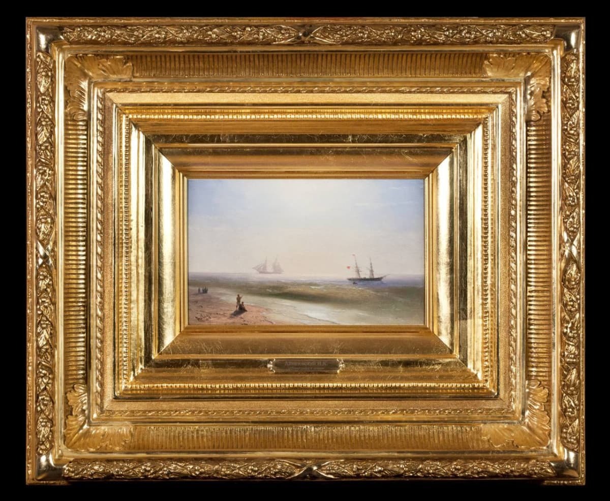 Парусники в море. 1870
