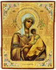 Старинная икона «Страстная Пресвятая Богородица»