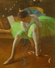 Балерина в зеленой пачке