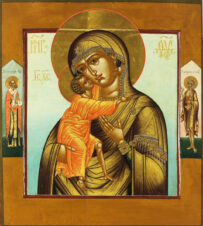 Старинная икона Божья Матерь «Феодоровская (Федоровская)»