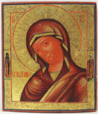 Старинная икона Божией Матери «Огневидная»