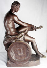 Бронзовая кабинетная скульптура «Арес Людовизи»