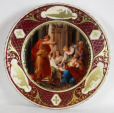 Тарелка декоративная с изображением античной жанровой сцены