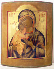 Старинная икона «Божья Матерь Феодоровская (Федоровская)»