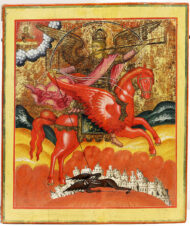 Антикварная икона «Архангел Михаил — грозных сил воевода»