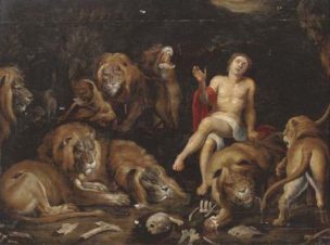 Даниил среди львов