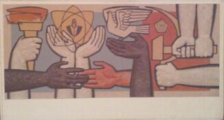 Эскиз фрески «Мир, труд, май»