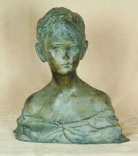 Скульптура бронзовая «Бюст мальчика»