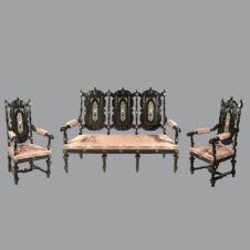 Комплект мебели из трех предметов в стиле неоренессанс