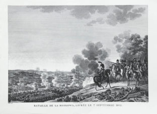 Сражение под Москвой 7 сентября 1812 года (Император Наполеон I при Бородино) из альбома «Военные кампании Франции времён Консульства и Империи