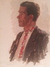 Портрет мужчины в ярком галстуке