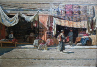 На базаре в Туркестане