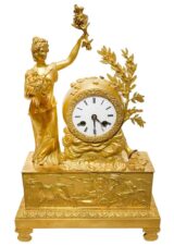 Часы каминные «Флора с рогом изобилия»