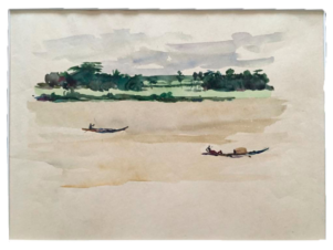 Два пейзажа с лодками А. Шмаринова