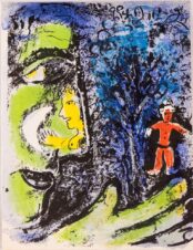 Литография «Профиль и красный ребёнок», 1960